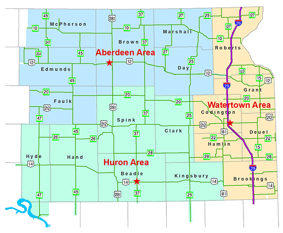 Aberdeen Region Map